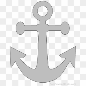 Clip Art Vector Graphics Silhouette Anchor Image, HD Png Download - anchor silhouette png