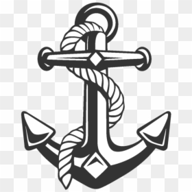 Anchor Png Rope - Anchor Rope Png, Transparent Png - anchor silhouette png