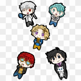 Mystic Messenger Yoosung Jumin Han 707 V Zen Chibis - Cartoon, HD Png Download - zen png