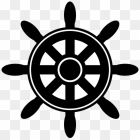 Ship Wheel Ships Clip Art Transparent Png - Ship Wheel Silhouette Png, Png Download - anchor silhouette png
