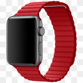 Apple Watch Dark Leather Band, HD Png Download - strap png