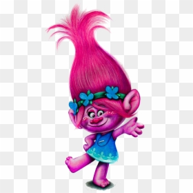 Trolls Party Birthday Poppy - Poppy From The Movie Trolls, HD Png Download - trolls clipart png