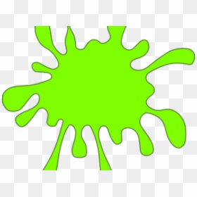 Splatter Clipart Colour - Slime Clipart, HD Png Download - yellow paint splash png