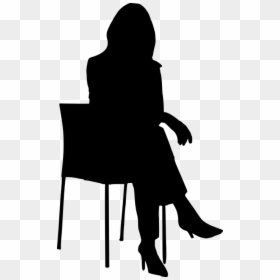 Transparent Skyscraper Silhouette Png - Person Sitting On Chair Silhouette Png, Png Download - women silhouettes png