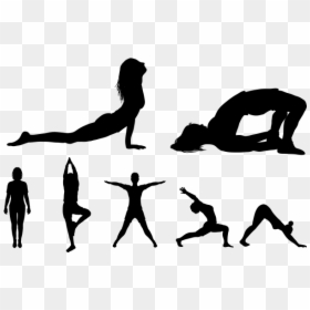 Yoga Poses Transparent Background, HD Png Download - women silhouettes png