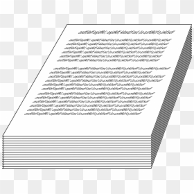 Manuscript Clipart, HD Png Download - paper stack png