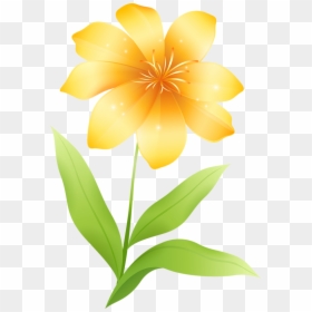 Yellow Flower Clipart - Png Flower Clip Art, Transparent Png - flowers clip art png