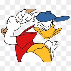 Donald Duck Baseball Vector Free, HD Png Download - baseball clip art png