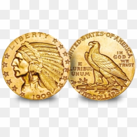 Indian Head Gold Dollar Coin 1910 Indian Head Gold, HD Png Download - indian head png