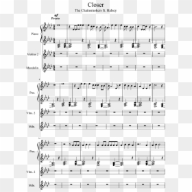 Closer Chainsmokers Piano Notes, HD Png Download - music lines png