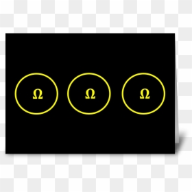 Ohm Relaxation Card Greeting Card, HD Png Download - ohm symbol png