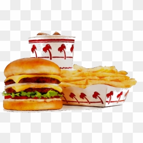 Hamburger California In N Out Burger French Fries Fast - N Out Burger Icon, HD Png Download - in n out logo png