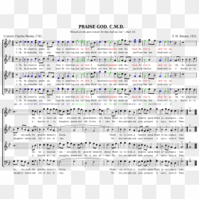 Analysis Of Text Highlighted In "praise God - Sheet Music, HD Png Download - music lines png