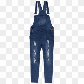 Distressed Overalls - One-piece Garment, HD Png Download - overalls png