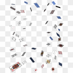Playing Cards In Air Png, Transparent Png - blank playing card png