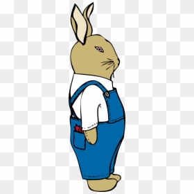 Bunny In Overalls Clip Arts - Bunny In Overalls, HD Png Download - overalls png