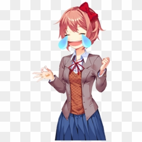 Oc Edited Mediachibi Monika Casual Outfit Sprites Png - Doki Doki  Literature Club Monika Cute, Transparent Png, free png download