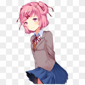 Natsuki, But It"s Monika - Monika But It's Also Natsuki, HD Png Download - monika doki doki png