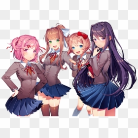 Dokidokiwiki - Doki Doki Literature Club, HD Png Download - monika doki doki png