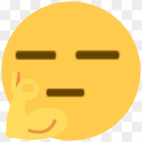 Thunk - Deformed Thinking Emoji, HD Png Download - vhv