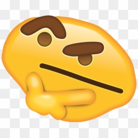 Iphone Thinking - Comparison Thonk, HD Png Download - hmm emoji png