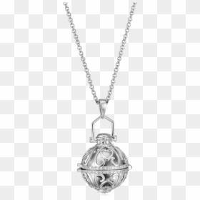 East West Milgrain Oval Pendant, HD Png Download - silver ball png