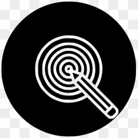 Pencil Dart Board Idea Goal Target Bullseye - Circle, HD Png Download - bullseye icon png