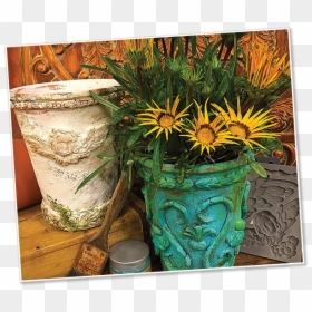 Image Of Italian Terracotta Pots - Gazania, HD Png Download - planters png