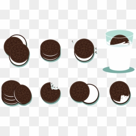 Transparent Oreos Clipart - Oreo Vector Png, Png Download - chocolate vector png