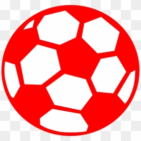 Soccer Ball Clipart Red - Blue Soccer Ball Clipart, HD Png Download - soccer ball outline png