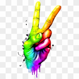 Hand Sign Of Peace , Png Download - Cool Hand Peace Sign, Transparent Png - peace hand png