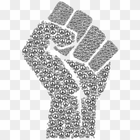 Fist, Hand, Clenched, Fingers, Peace, Sign, Symbol - Civil Rights Movement Logo, HD Png Download - peace hand png