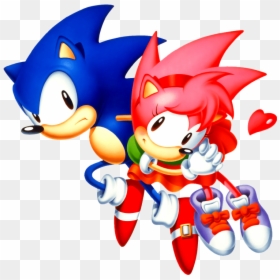 Sonic Y Amy Classic, HD Png Download - strider hiryu png