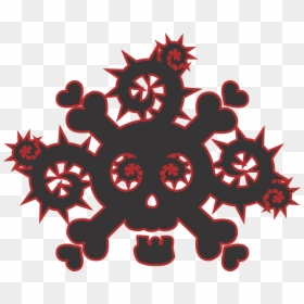 Vector Thorns Skull Free Photo - Red And Black Skulls Png, Transparent Png - thorn vine png