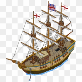 Simpsons Tapped Out Boat, HD Png Download - pirate boat png