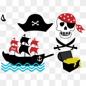 Pirate Paraphernalia Clip Arts - Pirate Clip Art Free, HD Png Download - pirate boat png