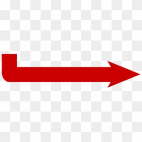 Red Arrow Pointing Right - Transparent Red Arrow Line, HD Png Download - hand drawn red arrow png
