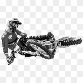 Transparent Dirtbike Png - Freestyle Motocross Black N White, Png Download - motocross png