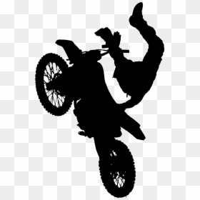 Dirt Bike Silhouette Png - Stunt Png, Transparent Png - motocross png