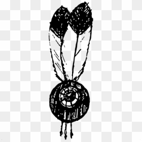 Transparent Native American Clipart Black And White - Illustration, HD Png Download - indian feathers png