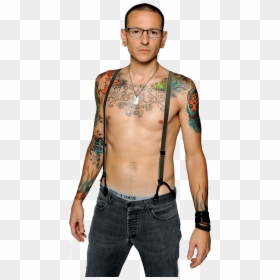 Chester Bennington Standing - Chester Bennington Arm Tattoo, HD Png Download - chester bennington png