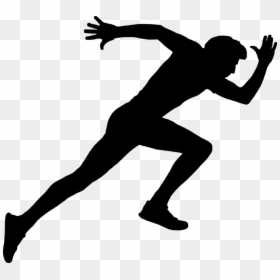 Sprint Silhouette Running Sport, HD Png Download - running man silhouette png