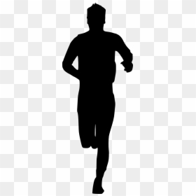 Clip Art Png Transparent Onlygfx - Man Running Silhouette Front View, Png Download - running man silhouette png