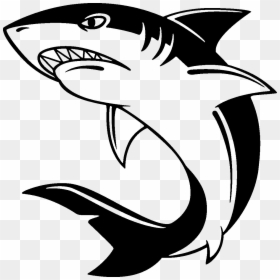 Shark Silhouette Png Ani Angryshark 1394528698 Pngshark - Shark Image Black And White, Transparent Png - shark silhouette png