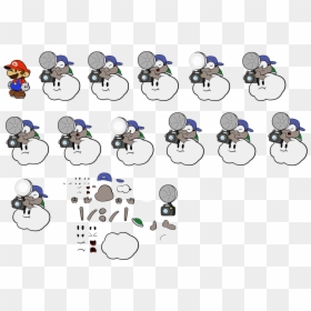 Paper Mario Customs - Cartoon, HD Png Download - lakitu png