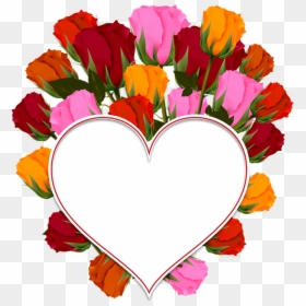 Rose, Heart, Bouquet, Flowers, Postcard, Congratulation - Wife Happy 2nd Anniversary, HD Png Download - rose heart png