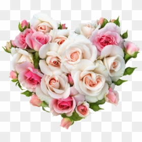 Gift Wedding Rose Heart Flower Bouquet - Pink Flower Bouquet Png, Transparent Png - rose heart png