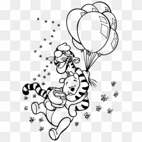 Transparent Baby Winnie The Pooh Png - Winnie The Pooh Friendship Drawing, Png Download - coloring png