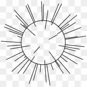 Sun, Star, Explosion, Cell, Virus - Outline Pictures Of Sun And Moon, HD Png Download - sun outline png