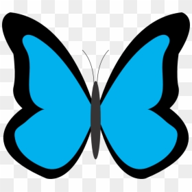Butterfly Net Clipart - Simple Butterfly Clip Art, HD Png Download - butterfly net png